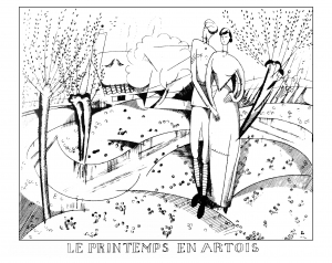 Jean-Emile Laboureur : Le printemps en Artois (1916)