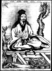 coloriage-adulte-confucius-et-disciples