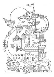 Château et dragon