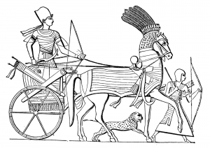 coloriage-chariot-egypte-ancienne