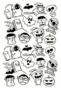 Petits personnages d'Halloween