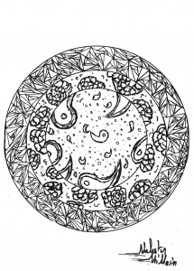 Mandalas avec des motifs originaux
