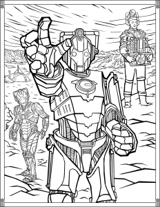 Coloriage-Doctor-Who-Cybermen